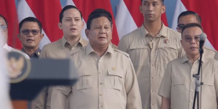 Prabowo Hadir di Monas Sapa Buruh Saat May Day 2026