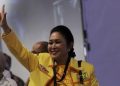Titiek Soeharto Meraih Juara 3 di Kejuaraan Menembak Kapolri Cup