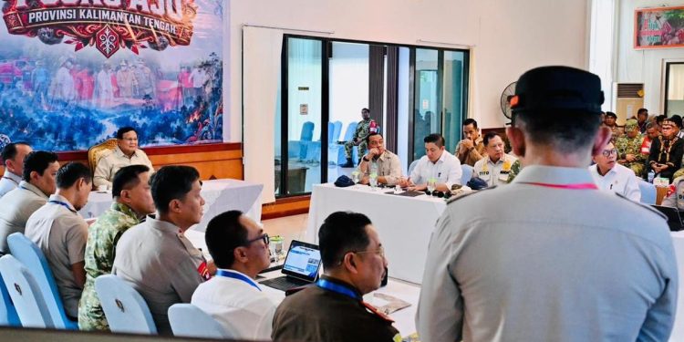 Tito Temani Prabowo di Palangka Raya Tingkatkan Penanganan Karhutla
