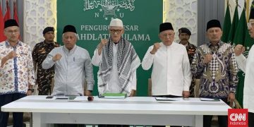 Gus Mus JK Ma’ruf Amin dan Istri Gus Dur