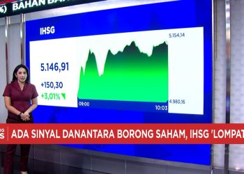 Danantara Siap Akuisisi Saham BUMN, IHSG Menguat 3 Persen